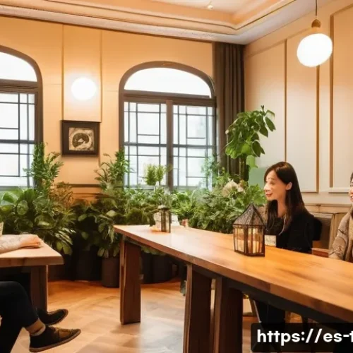 똘똘이 팬미팅 후기 - A warm and inviting fanmeeting event scene set in a cozy indoor venue decorated with soft, warm-tone...